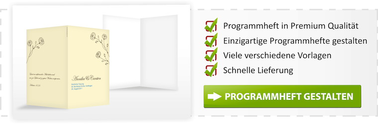 Programmheft Hochzeit Karten Selbst Gestalten